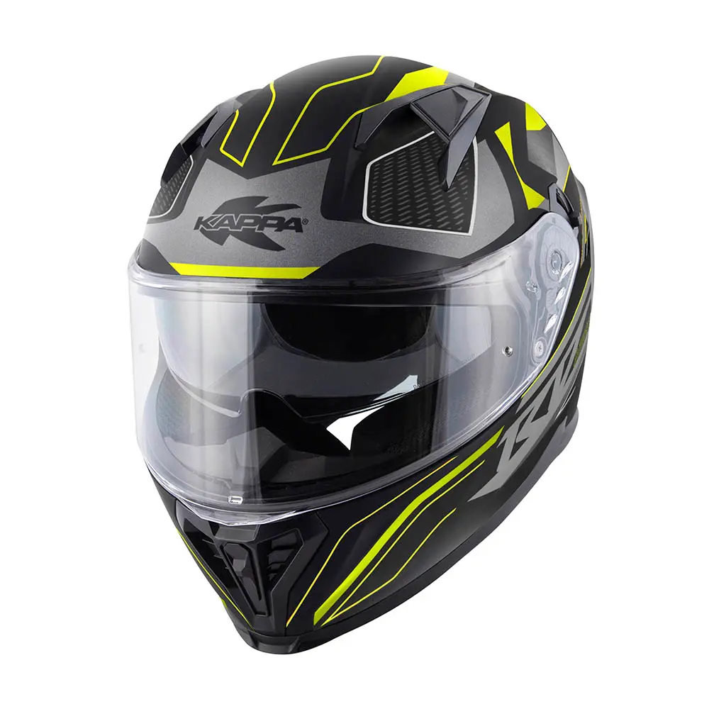 Kaciga Kappa KV52 ATLANTIC Black/Yellow MOTO SAN Kaciga Kappa KV52 ATLANTIC Black/Yellow - Slika 2